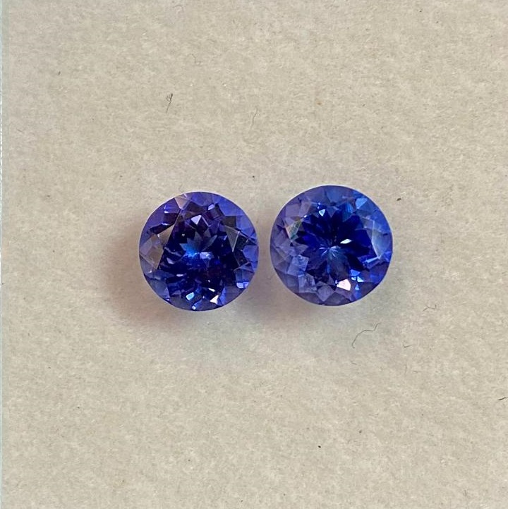 Blue Tanzanite Gemstone | Top Quality Gemstone | 7 MM Round Shape Loose Stone | Handmade December Birthstone |